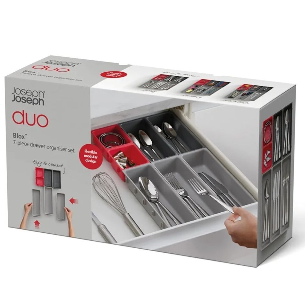Joseph Joseph Duo Biox 7-PC Drawer Organizer Set